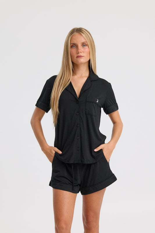 Short Pyjama Set in Black
