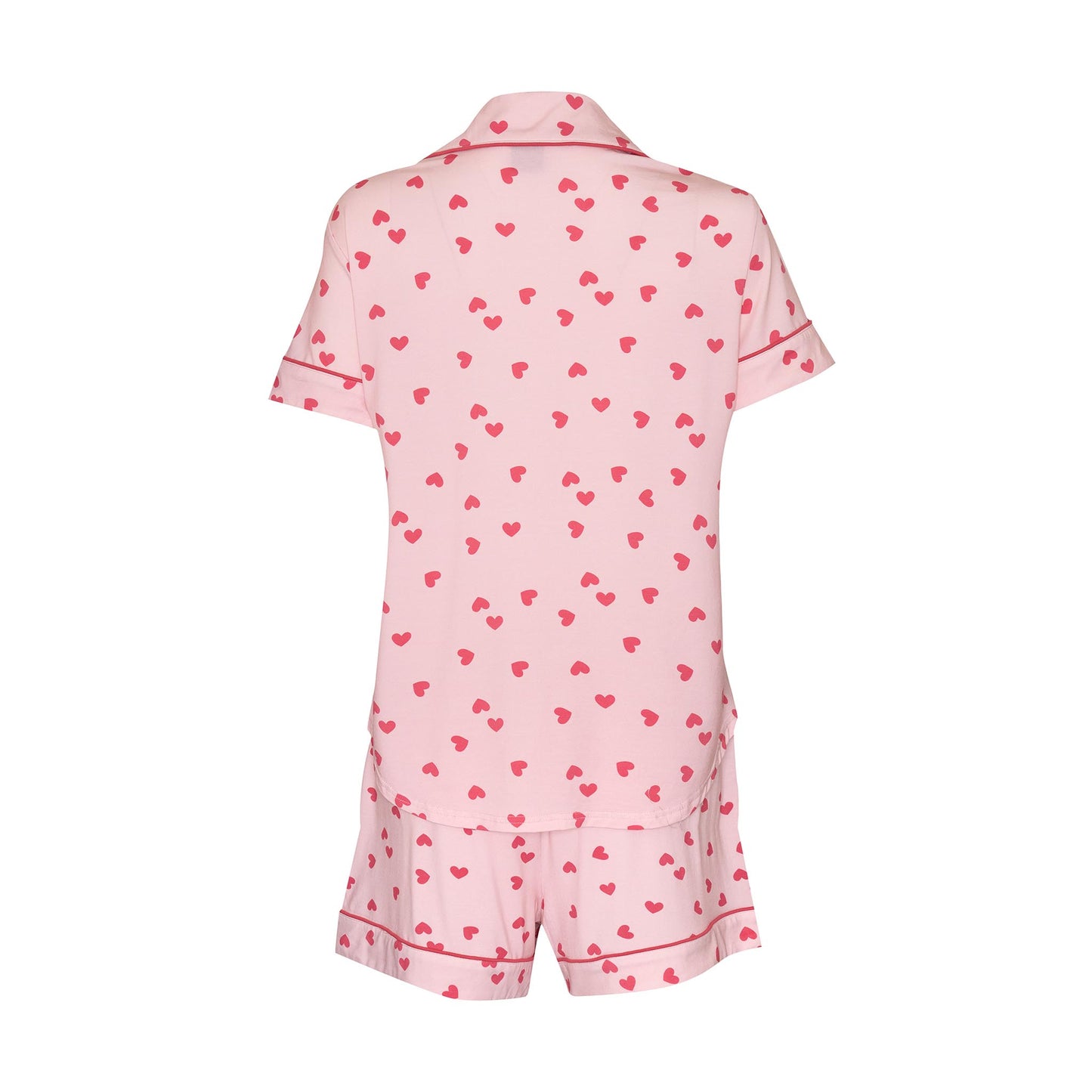 Short Pyjama Set in Hearts for You