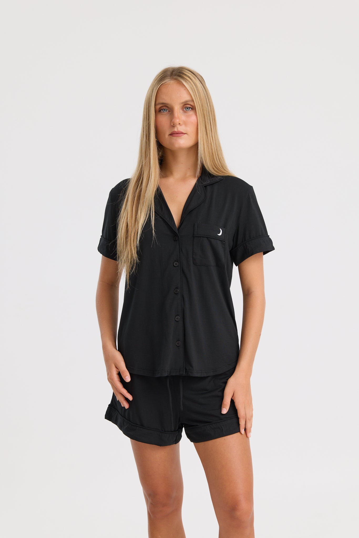 Short Pyjama Set in Black