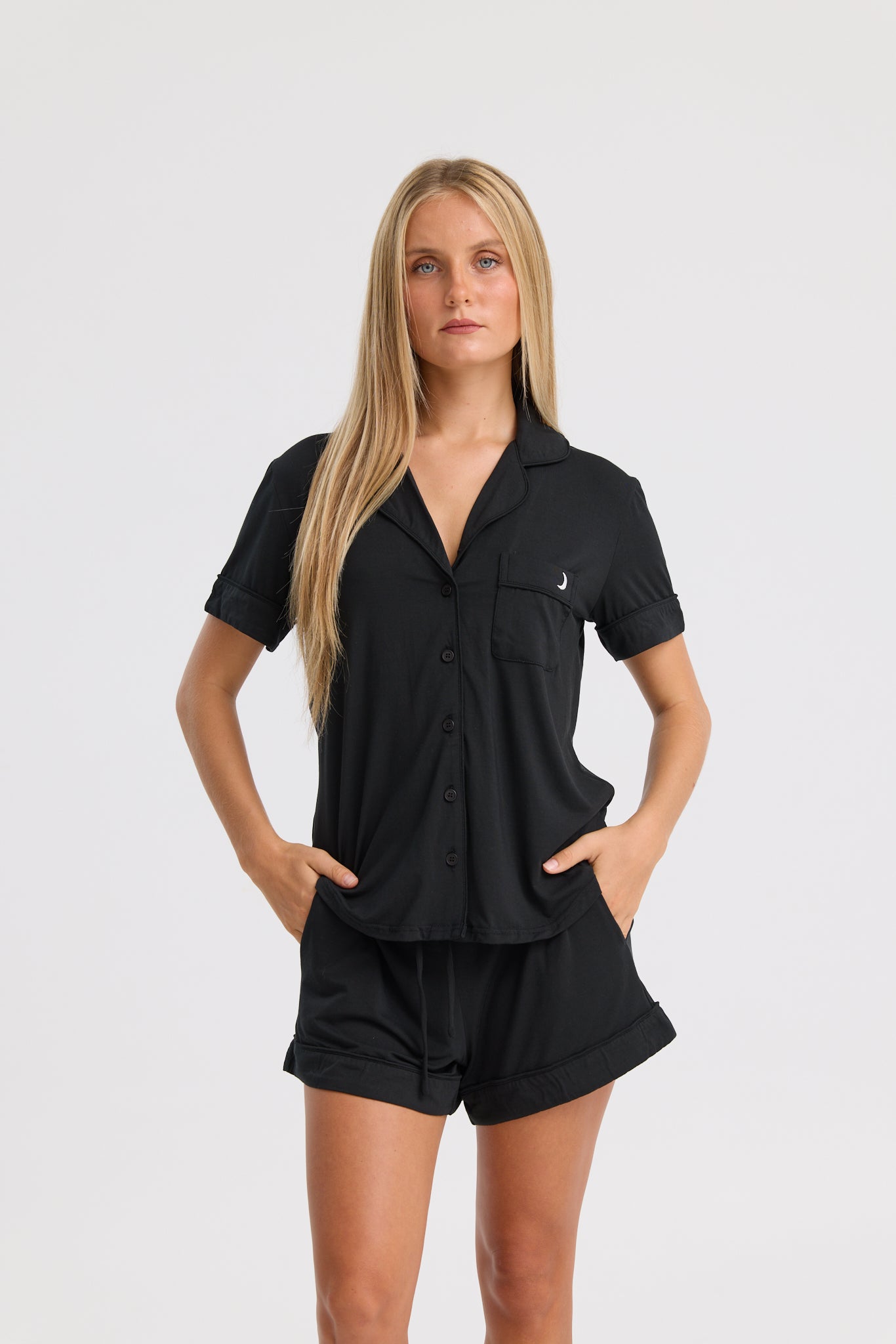 Short Pyjama Set in Black