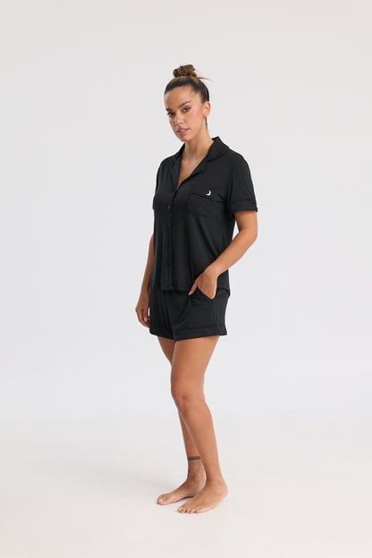 Short Pyjama Set in Black