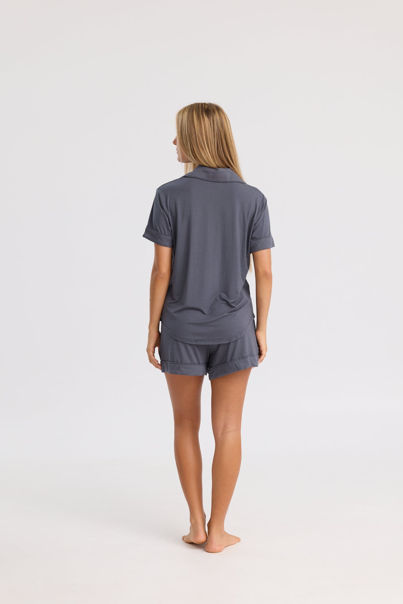 Short Pyjama Set in Charcoal