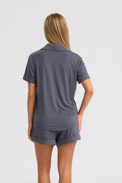 Short Pyjama Set in Charcoal