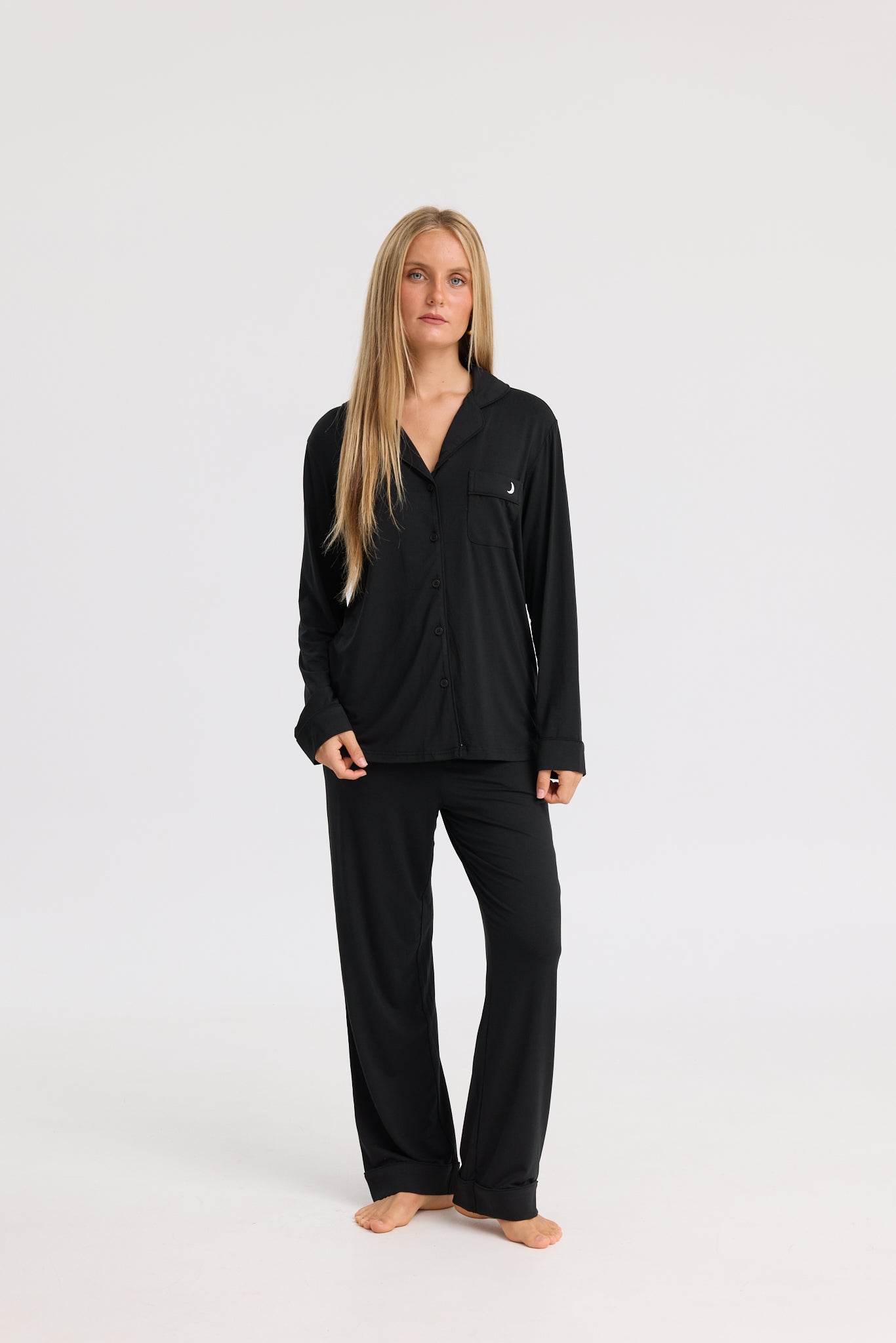 Long Pyjama Set in Black