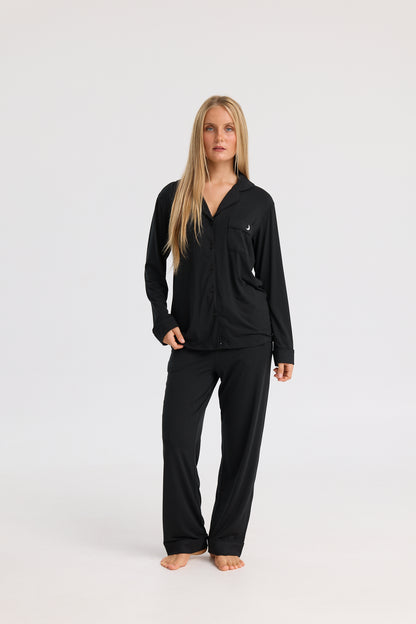 Long Pyjama Set in Black