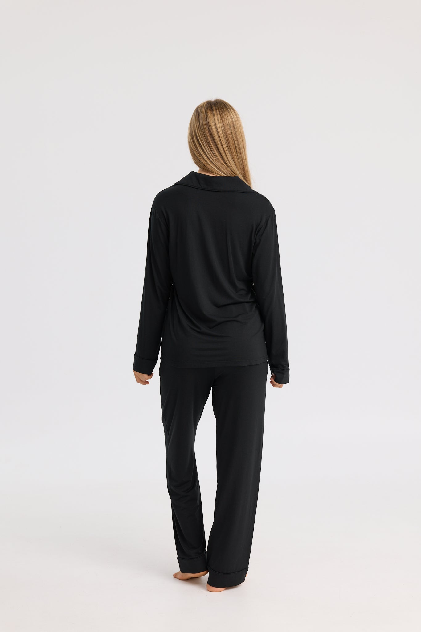 Long Pyjama Set in Black