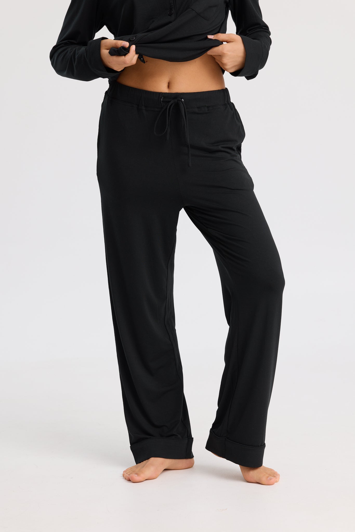 Long Pyjama Set in Black