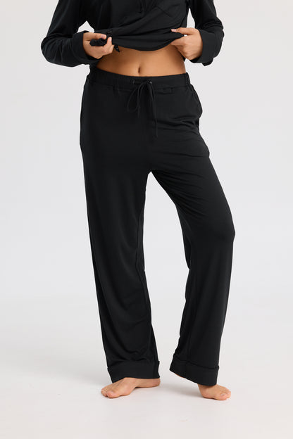 Long Pyjama Set in Black