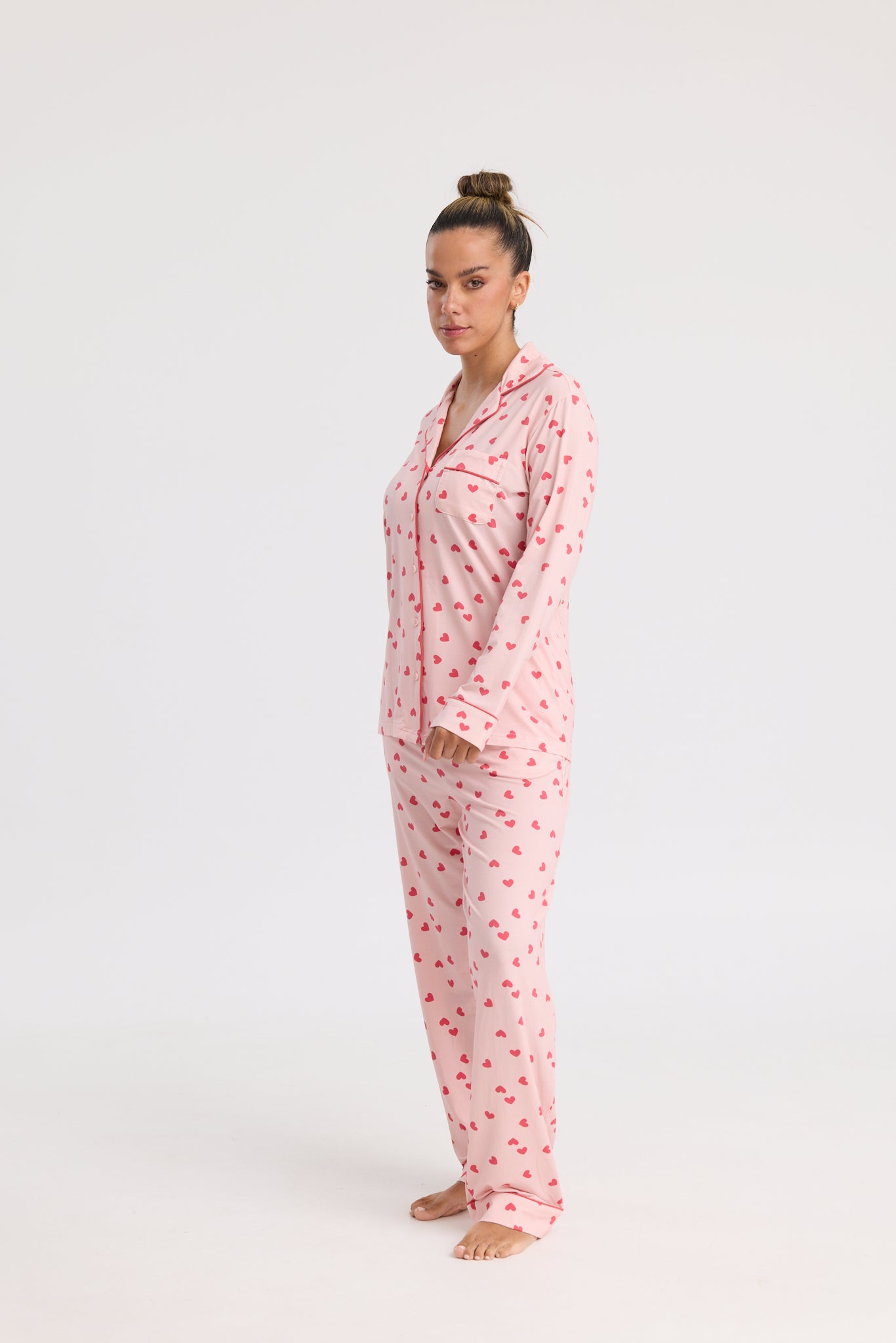 Long Pyjama Set in Hearts for You
